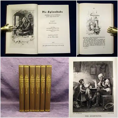 Horn Die Spinnstube Nachdruck 1927 Jahrgang 1849-1860 1-6 komplett  Literatur mb