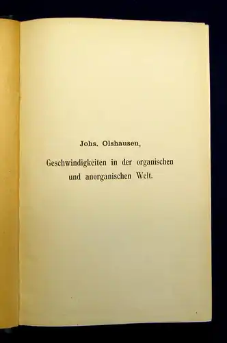 Olshausen Geschwindigkeiten in der organischen und anorganischen Welt 1903 mb