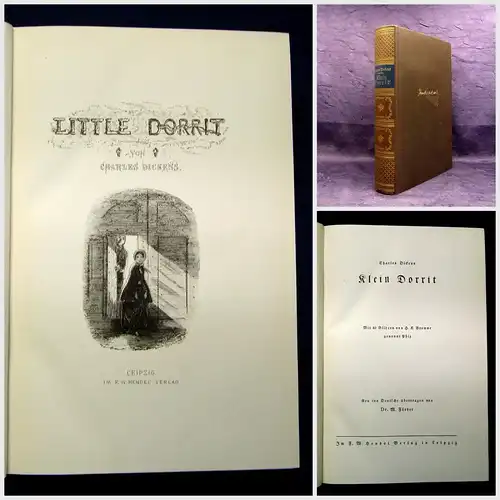 Dickens,Charles Klein Dorrit Little Dorrit 1927 40 Bilder von Browne (Phiz) js