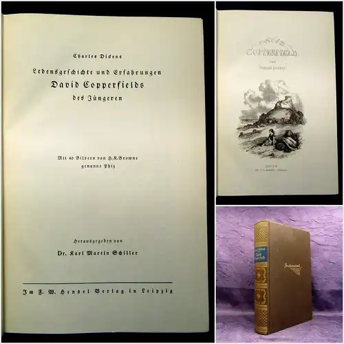 Dickens,Charles Lebensgeschichte u. Erfahrungen David Copperfield um 1900 js