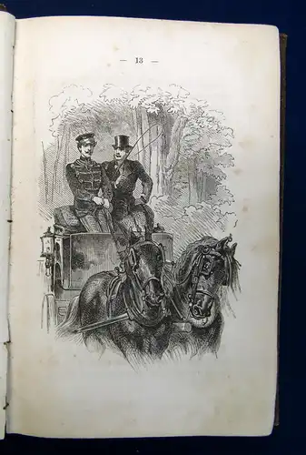 Häckländer Hinter blauen Brillen 1869 Humoristische Novellen Erstausgabe sf