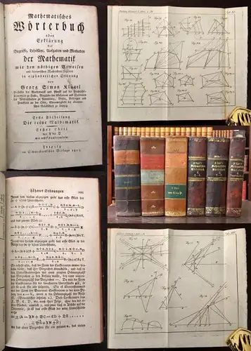 Klügel Mathematisches Wörterbuch 5 Bde.+ 1 Supplementbd. 1803 Methoden js