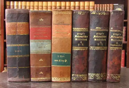 Klügel Mathematisches Wörterbuch 5 Bde.+ 1 Supplementbd. 1803 Methoden js