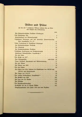 Keller Zur Geschichte von Klein- und Großwiederitzsch 1928 Sachsen js