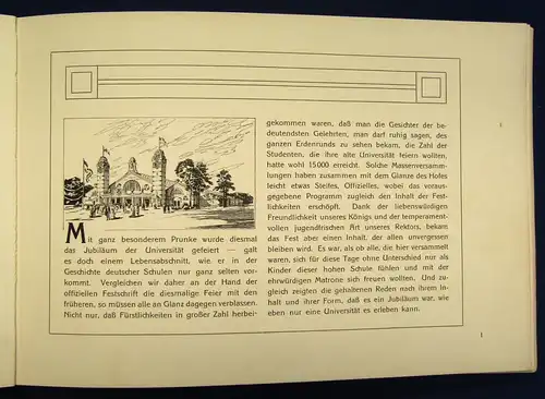 Die Jubelfeier des 500jährigen Bestehens der Universität Leipzig 1909 js