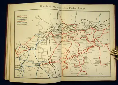 Seidel Atlas der Eisenbahnen des Deutschen Reiches 1859 23 politische Gebiete js