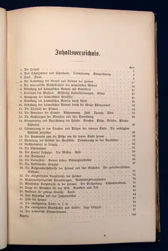 Rommel Leitfaden der Heimatskunde von Leipzig 1881 29 Abb. 1 Karte 1 Plan js