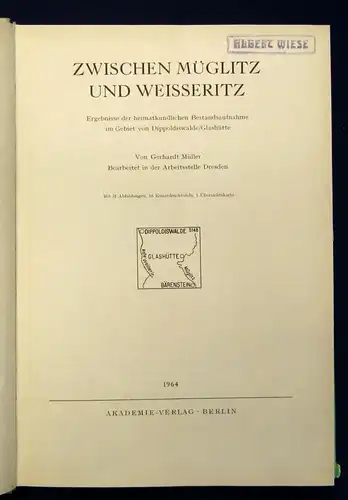 Werte der deutschen Heimat Zwischen Müglitz und Weisseritz Bd.8 1964 js