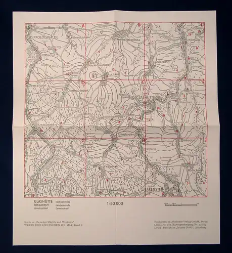 Werte der deutschen Heimat Zwischen Müglitz und Weisseritz Bd.8 1964 js