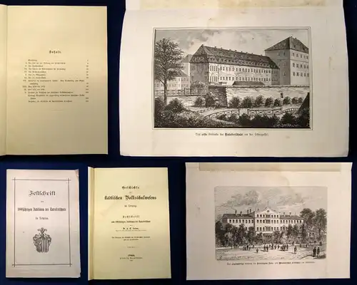Helm Geschichte des städtischen Volkschulwesens in Leipzig 1892 Festschrift js