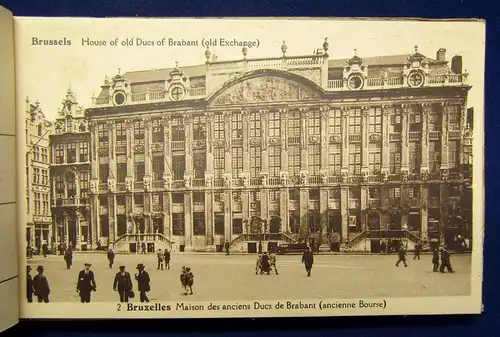 24 Ansichtskarten Souvenir de Bruxelles um 1925 Geographie Postkarten Führer mb