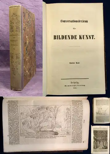 Conversationslexikon für Bildende Kunst 2. Band ( Einzelband) 1844 Wissen js