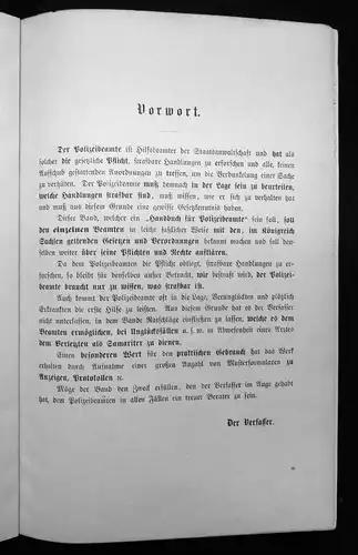 Thiele Handlexikon für sächs. Polizei- und Gemeindebeamte 1907 Selten mb