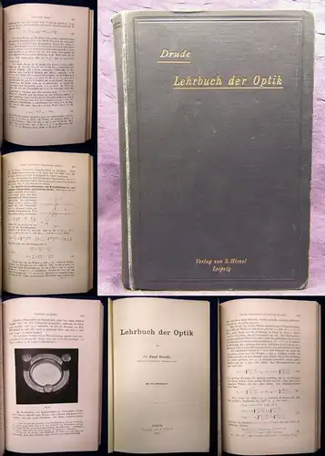 Drude Lehrbuch der Optik Mit 110 Abbildungen 1900 Physik Mathematik js