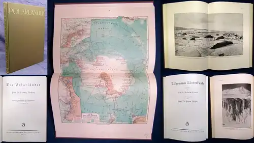 Mecking Die Polarländer 1925 Mit 117 Kärtchen, Profilen, Diagrammen im Text js