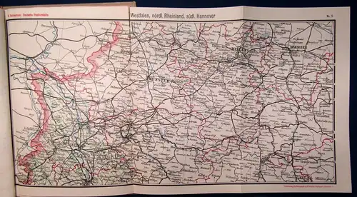 Ruhnstruck Atlas der Postgeographie 1922, 20 Haupt-3 Nebenkarten Geographie js