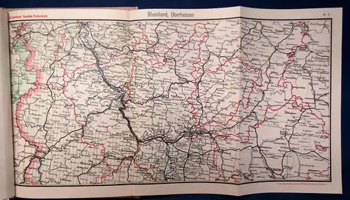 Ruhnstruck Atlas der Postgeographie 1922, 20 Haupt-3 Nebenkarten Geographie js