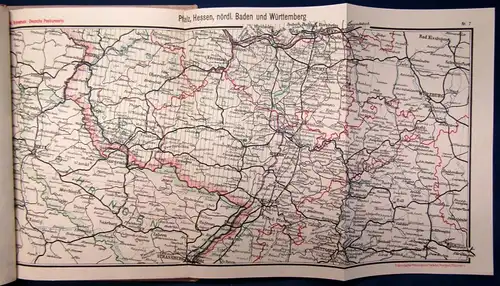 Ruhnstruck Atlas der Postgeographie 1922, 20 Haupt-3 Nebenkarten Geographie js