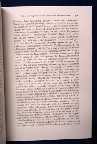 Schmidt Zur Relativitätstheorie 2.Bd. 3.Heft Annalen der Philosophie 1921 js