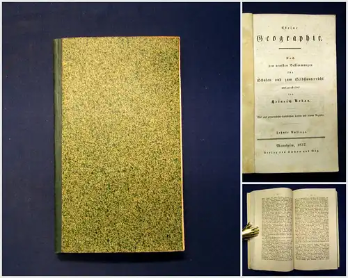 Rebau Kleine Geographie 10. Auflage 1837 Geographie Ortskunde Geschichte mb