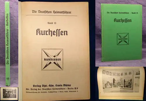 Die deutschen Heimatführer Bd. 13 Kurhessen um 1900 Wanderwege Verzeichnis js