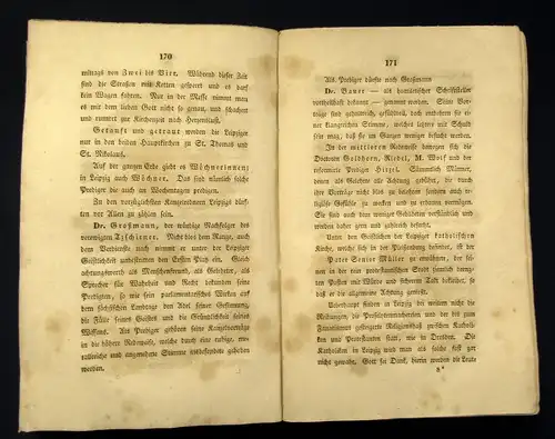 Stolle Das neue Leipzig nebst einer Kreuzthurminspiration über Dresden 1834 js