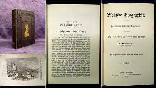 Frohnmeyer Biblische Geographie 1892 Geschichte Geisteswissenschaften mb