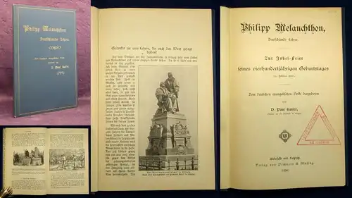 Kaiser Philipp Melanchton Deutschlands Lehrer Zur Jubel-Feier 400 Jahre 1896 js