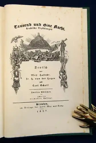 Schiller Tausend und Eine Nacht 12 Bde. komplett 1926 Hendel Verlag Lyrik js