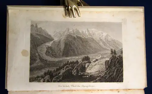 Hoffmann Die Erde und ihre Bewohner ein Hand -u. Lesebuch 1833 Stahlstiche js