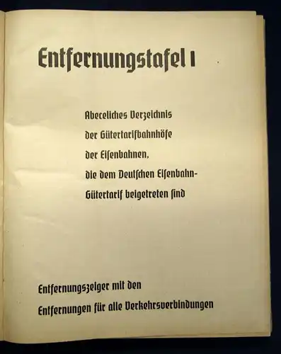 Eisenbahn-Kilometerzeiger für das Großdeutsche Reich o.J. Großformat Tafeln js