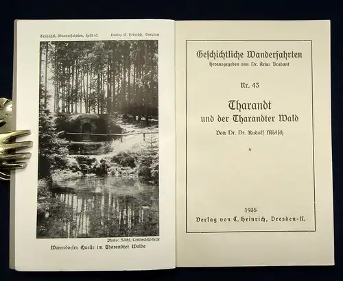 Dresdner Wanderfahrten Tharandt und der Tharandter Wald 43 Schneeberg 33 1935 js