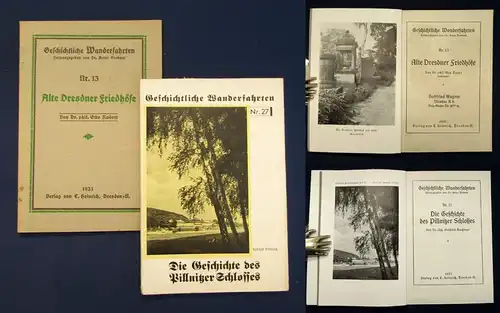 Dresdner Wanderfahrten Dresdner Friedhöfe 13 Pillnitzer Schloss 27 1931/32js