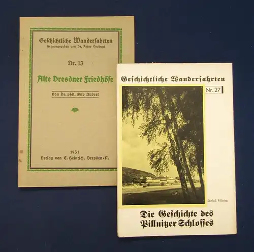 Dresdner Wanderfahrten Dresdner Friedhöfe 13 Pillnitzer Schloss 27 1931/32js