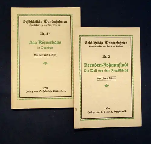 Dresdner Wanderfahrten Das Körnerhaus Nr. 47 Dresden-Johannstadt Nr.3 1936 js