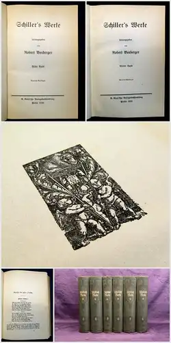 Boxberger Schillers Werke 1-6 1918 Belletristik Literatur Klassiker Lyrik js