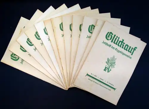 Erzgebirgsverein Glückauf Zeitschrift d Erzgebirgsvereins  57. Jahrg.1937 mb