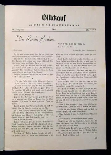 Erzgebirgsverein Glückauf Zeitschrift des Erzgebirgsvereins  59. Jahrg.1939 mb