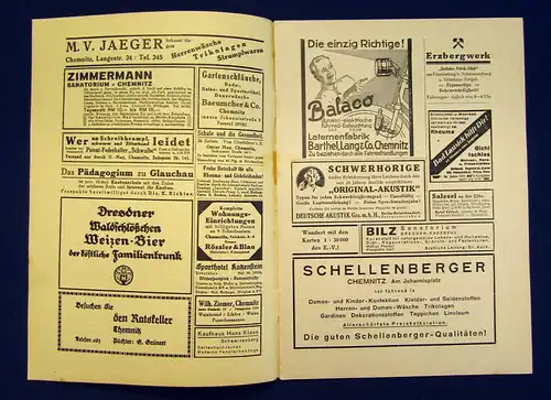 Erzgebirgsverein Glückauf Zeitschrift des Erzgebirgsvereins  52. Jahrg.1932 mb