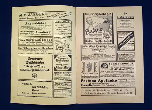 Erzgebirgsverein Glückauf Zeitschrift des Erzgebirgsvereins  52. Jahrg.1932 mb