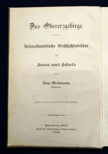 Leschner Schwarzenberg und das Obererzgebirge in Sage und Geschichte 1900 mb