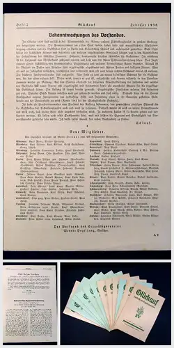 Erzgebirgsverein Glückauf Zeitschrift des Erzgebirgsvereins  58. Jahrg.1938 mb