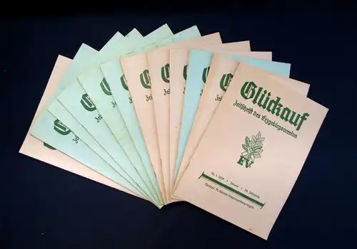 Erzgebirgsverein Glückauf Zeitschrift des Erzgebirgsvereins  58. Jahrg.1938 mb