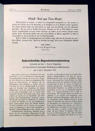 Erzgebirgsverein Glückauf Zeitschrift des Erzgebirgsvereins  58. Jahrg.1938 mb