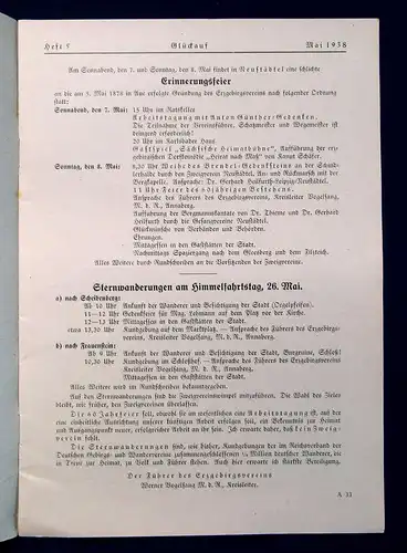 Erzgebirgsverein 69 Hefte Glückauf Zeitschrift des Erzgebirgsvereins versch. Jhg