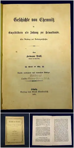 Prüll Geschichte von Chemnitz in Einzelbildern als Anhang z Heimatkunde 1901 mb
