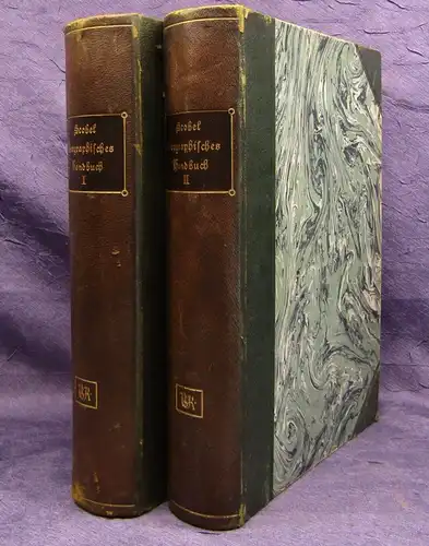 Scobel Geographisches Handbuch 2 Bde. Allgemeine Erdkunde 1909 Länderkunde js
