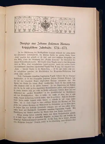 Wustmann Quellen zur Geschichte Leipzigs Aus dem Archiv 2 Bde. Bildband js
