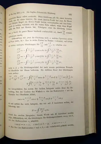 Schell Theorie d. Bewegung und der Kräfte Lehrb. d. theor. Mechanik 1879 2 Bde m