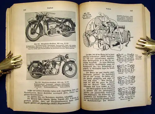 Handbuch für Kraftfahrer Mit 485 teils mehrfarbigen Abb. und 2 Tafeln 1900 js